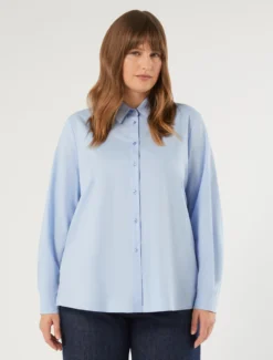 Camicia in cotone - AZZURRO