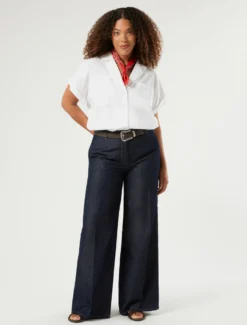Camicia in cotone e nylon - BIANCO