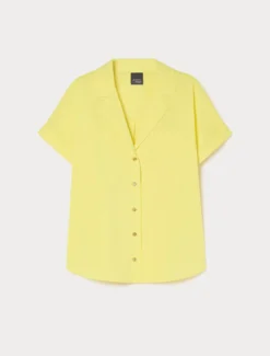 Camicia in cotone e nylon - GIALLO CHIARO