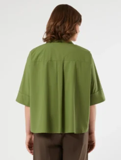 Camicia in cotone - VERDE OLIVA