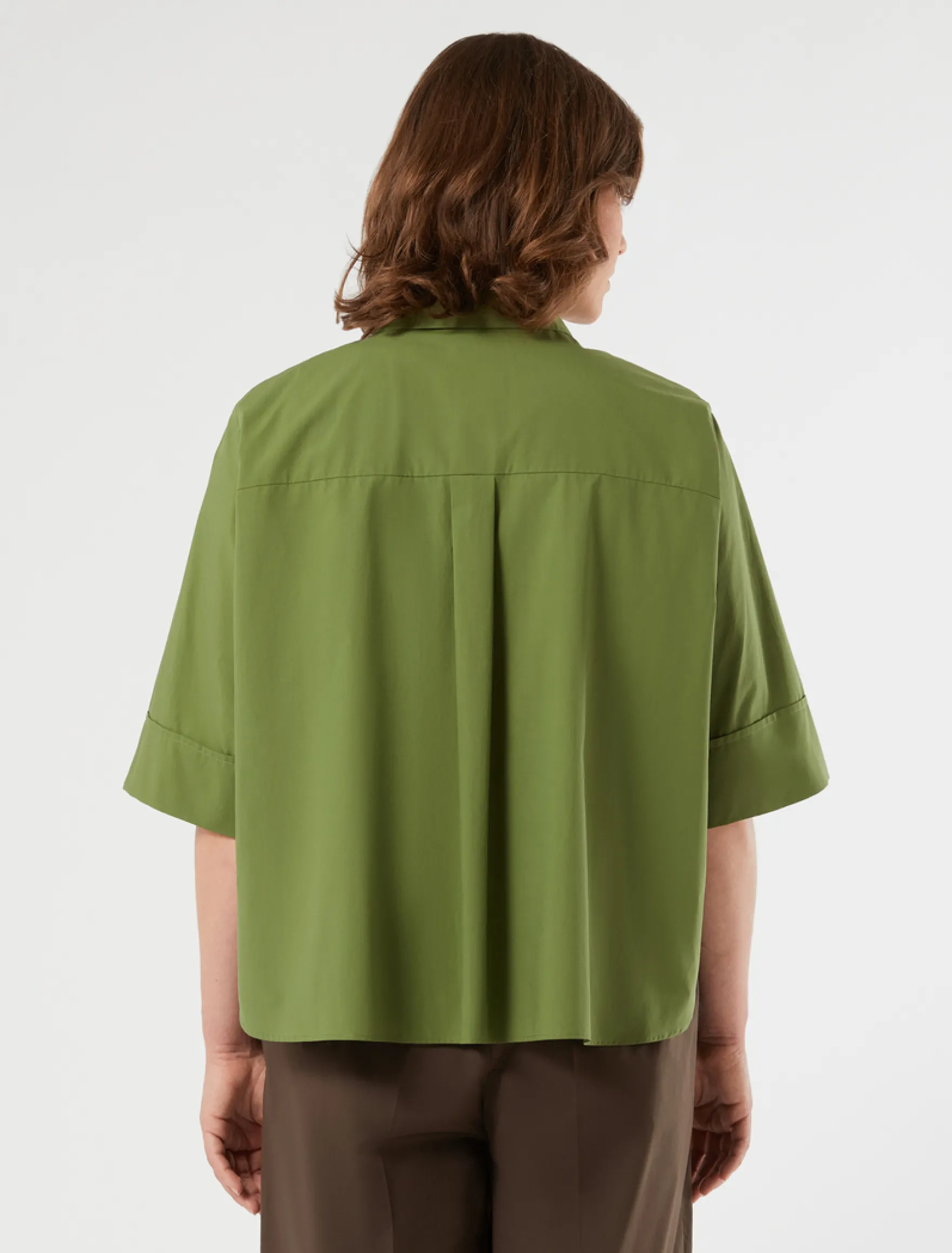 Camicia in cotone - VERDE OLIVA