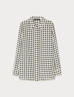 Camicia in crêpe de Chine di seta - BIANCO AVORIO