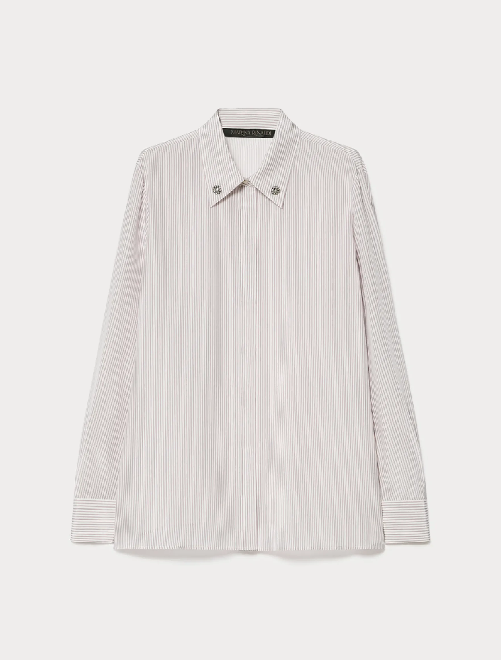 Camicia in crêpe de Chine di seta - LILLA