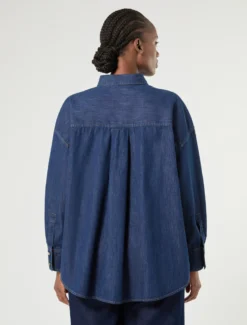 Camicia in denim - BLU NOTTE