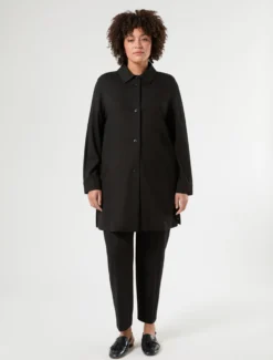Camicia in jersey - NERO