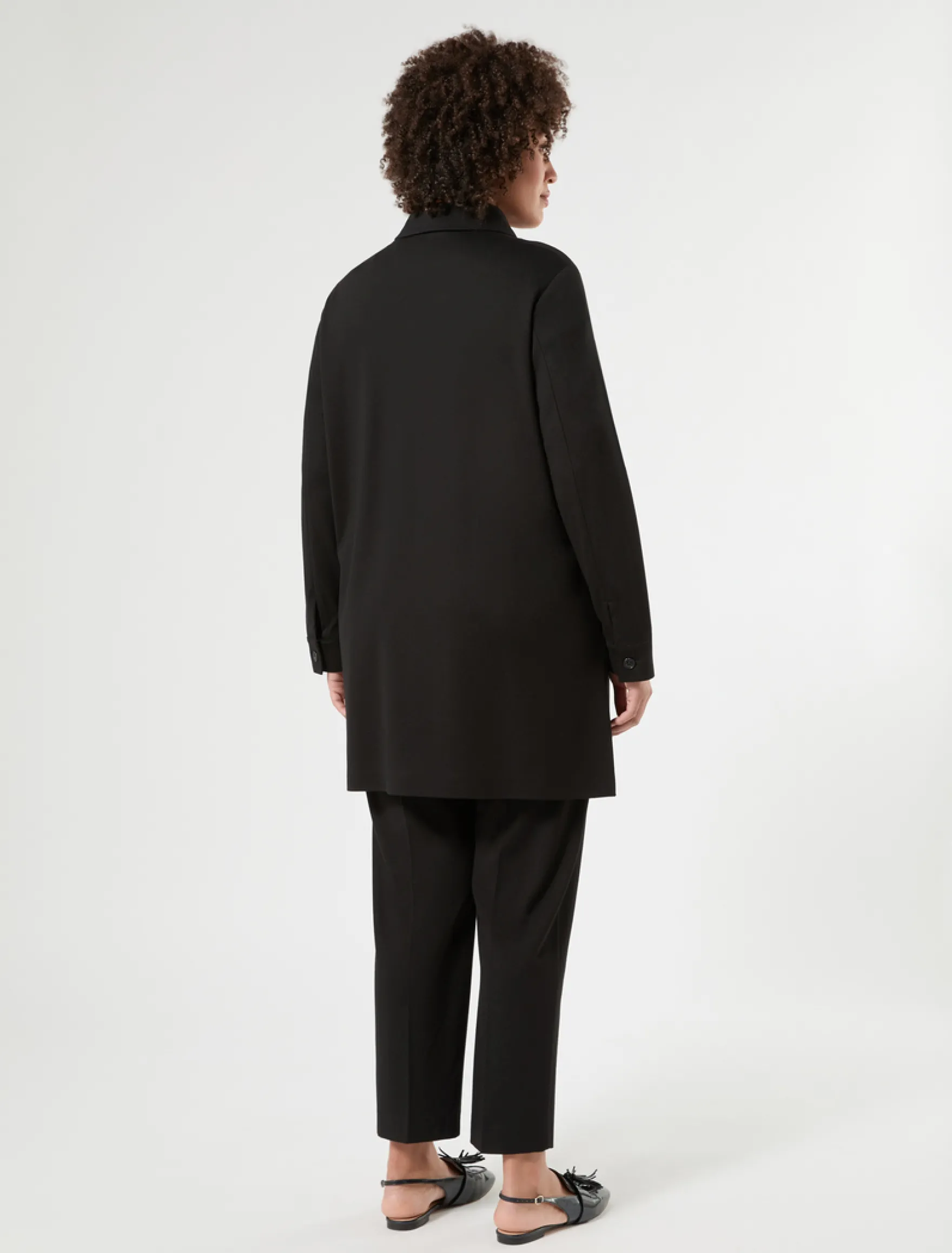 Camicia in jersey - NERO