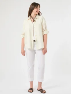 Camicia in lino - AVORIO