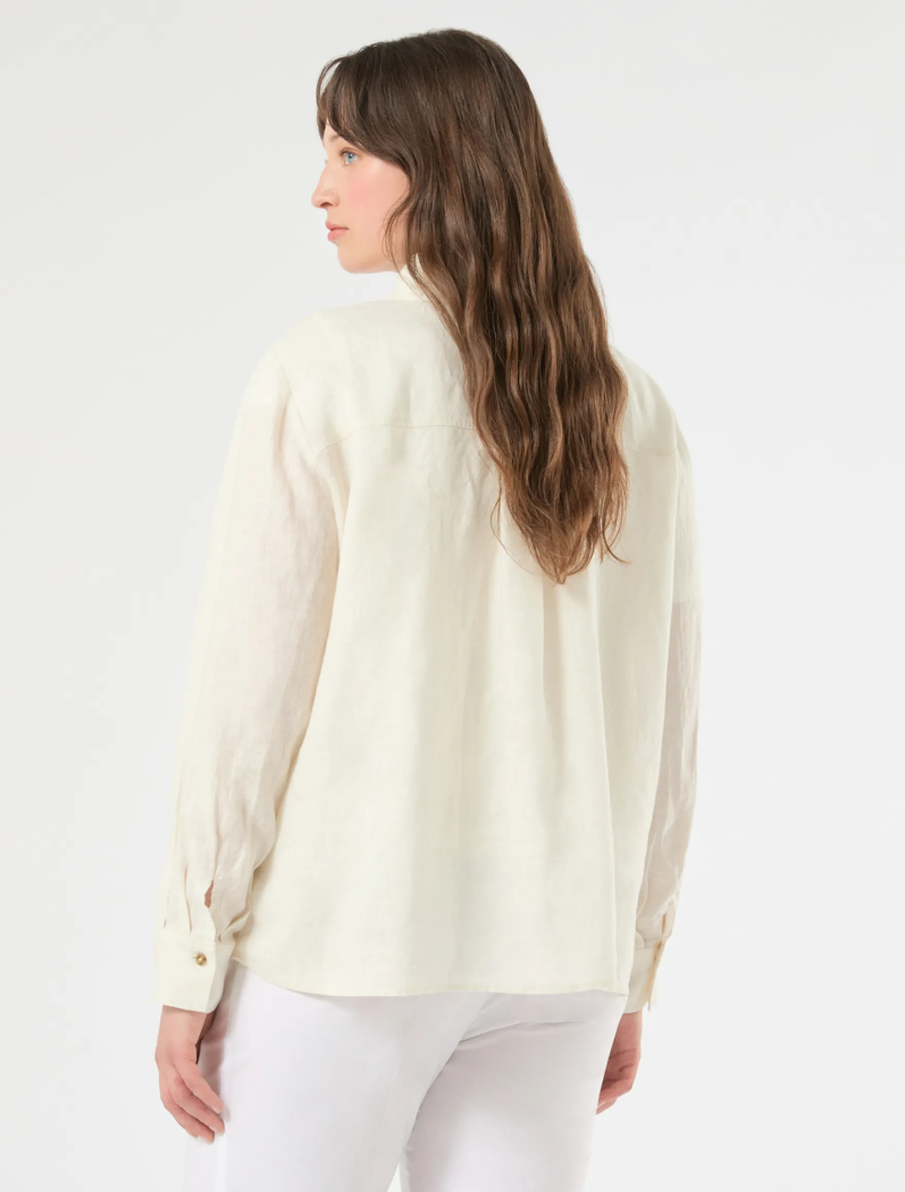 Camicia in lino - AVORIO