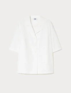 Camicia in lino e cotone - BIANCO OTTICO