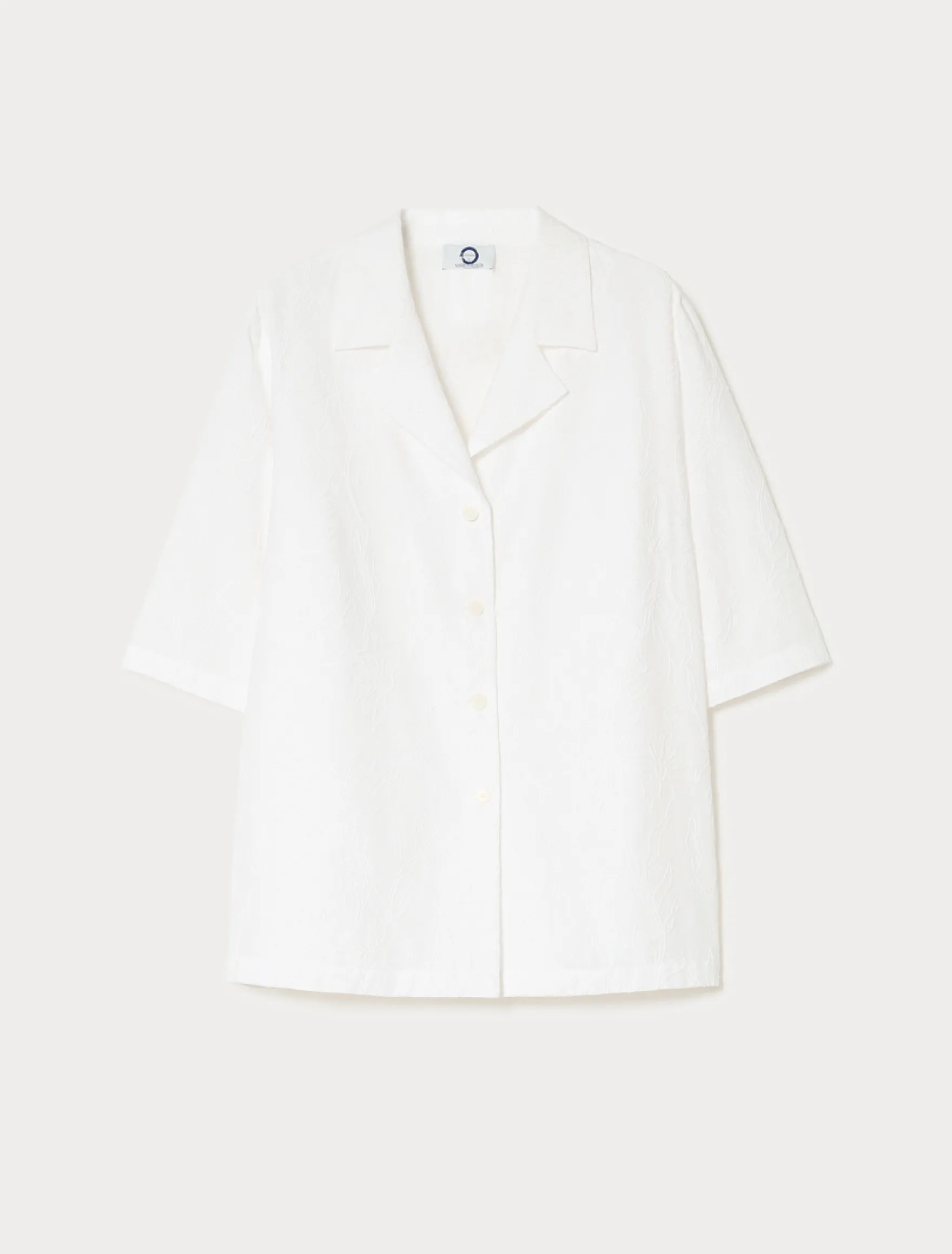 Camicia in lino e cotone - BIANCO OTTICO