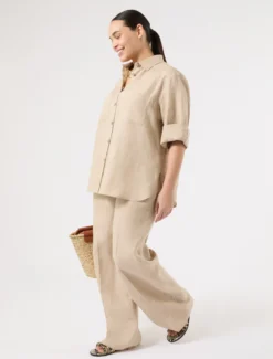Camicia in lino - SABBIA
