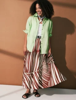Camicia in lino - VERDE ACIDO