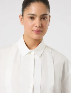 Camicia in microtwill di cotone - BIANCO OTTICO