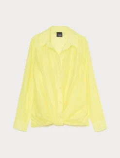 Camicia in mussola con nodo - GIALLO SOLE