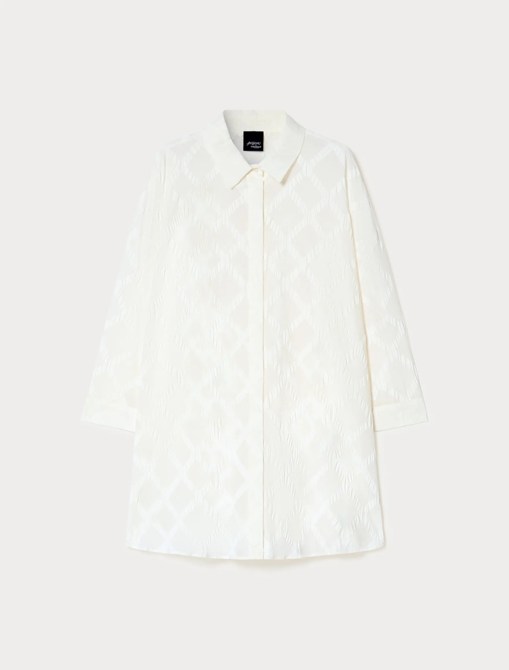 Camicia in mussola di cotone - BIANCO