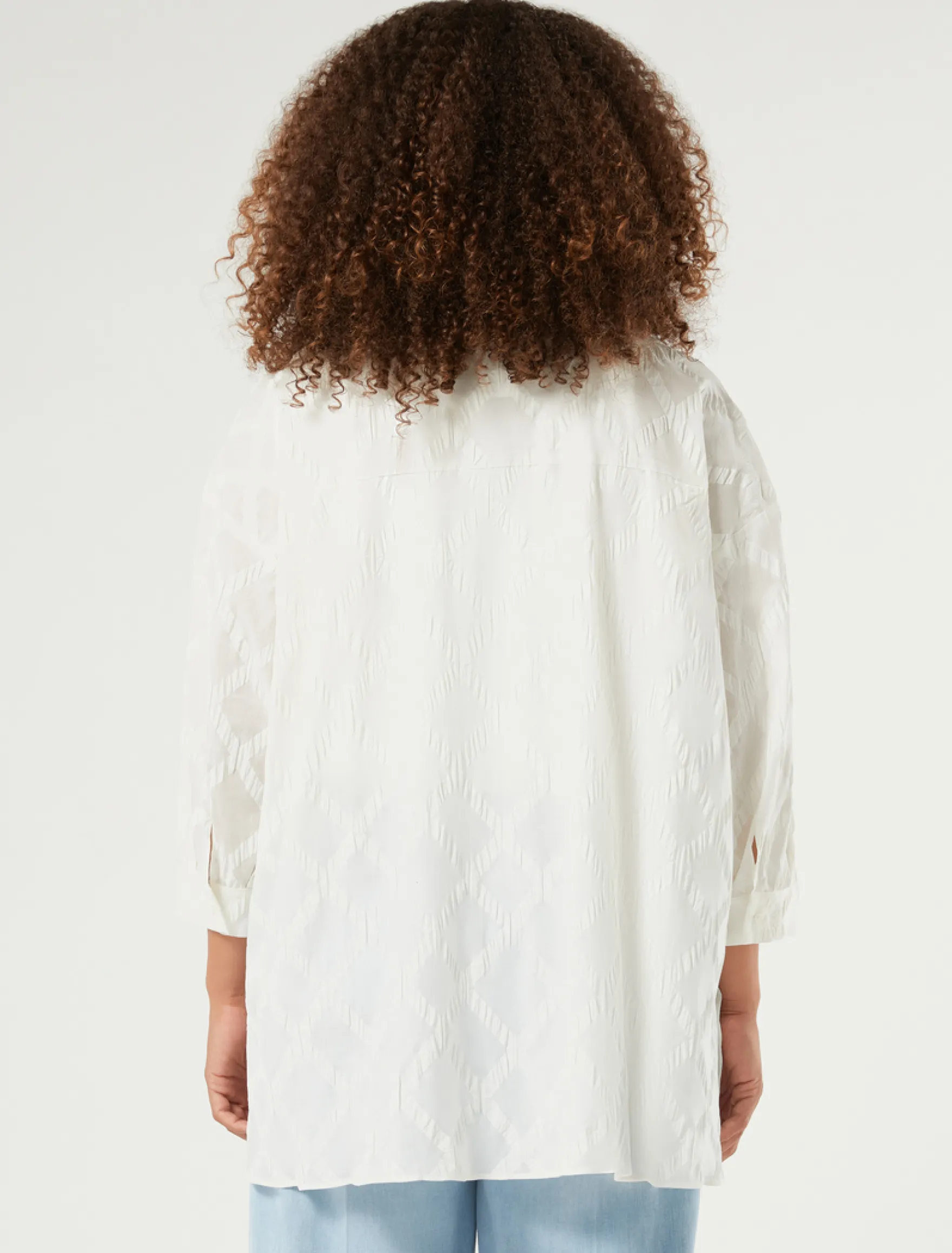 Camicia in mussola di cotone - BIANCO