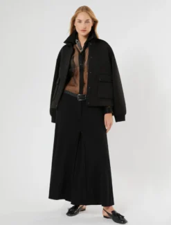 Camicia in organza - NERO