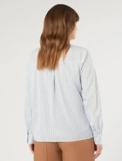 Camicia in popeline di cotone - BIANCO