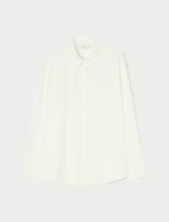 Camicia in popeline di cotone - BIANCO