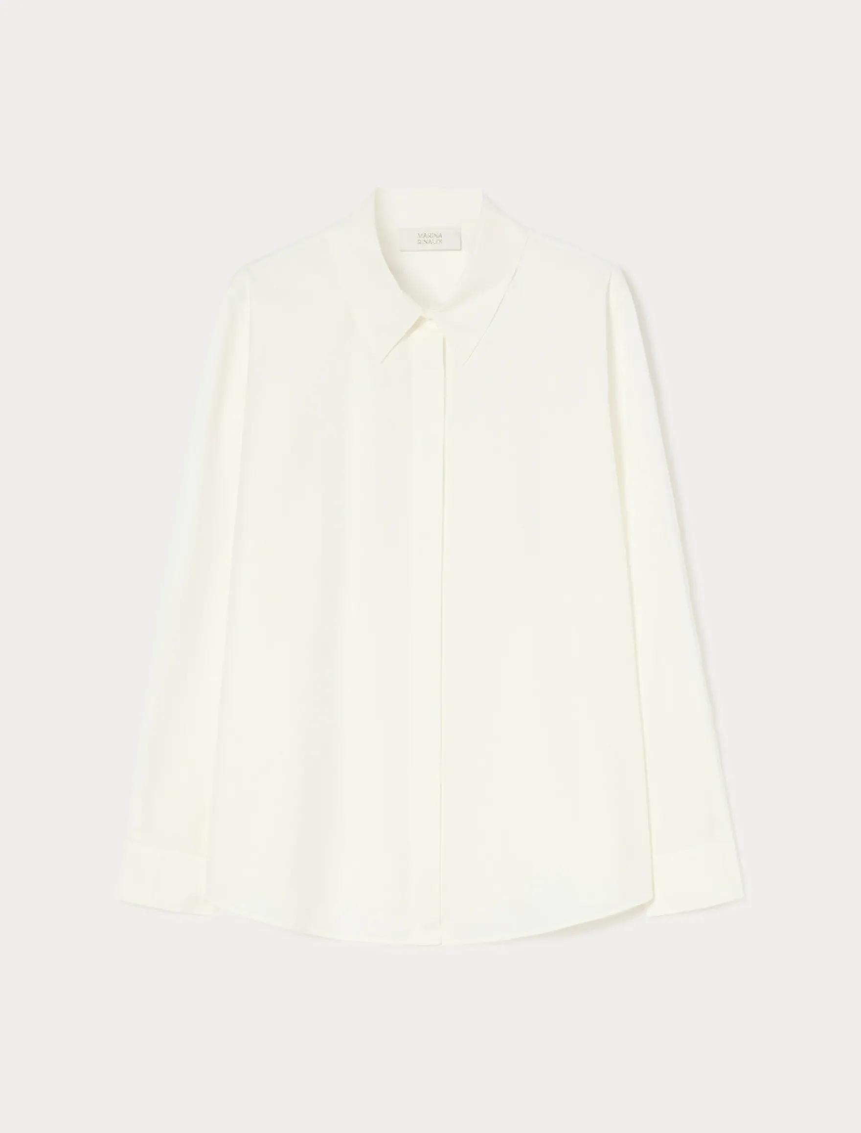 Camicia in popeline di cotone - BIANCO