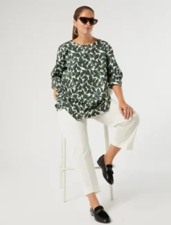 Camicia in popeline di cotone - BIANCO