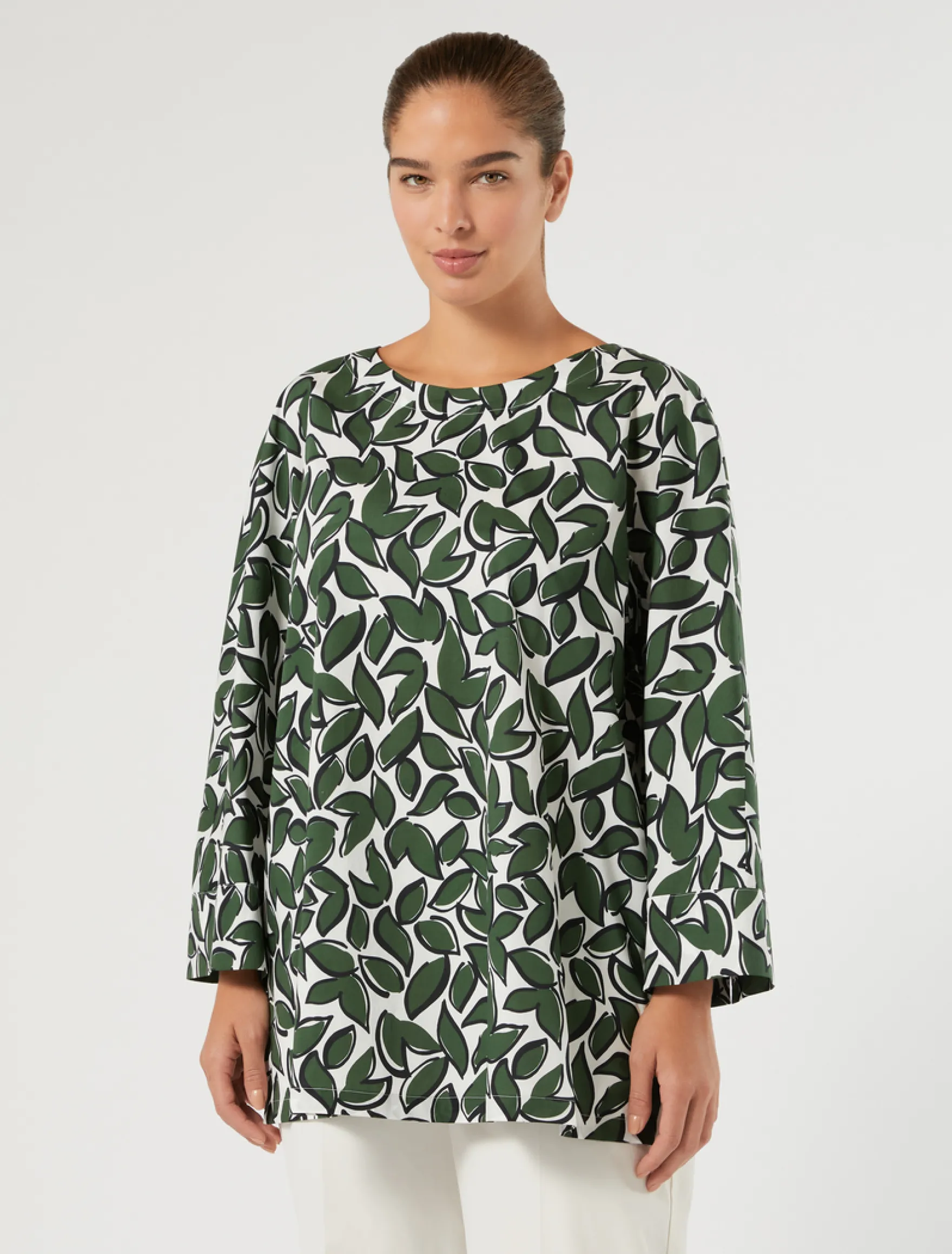 Camicia in popeline di cotone - BIANCO