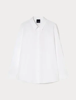 Camicia in popeline di cotone - BIANCO OTTICO