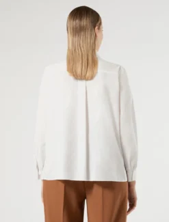 Camicia in popeline di cotone - BIANCO OTTICO