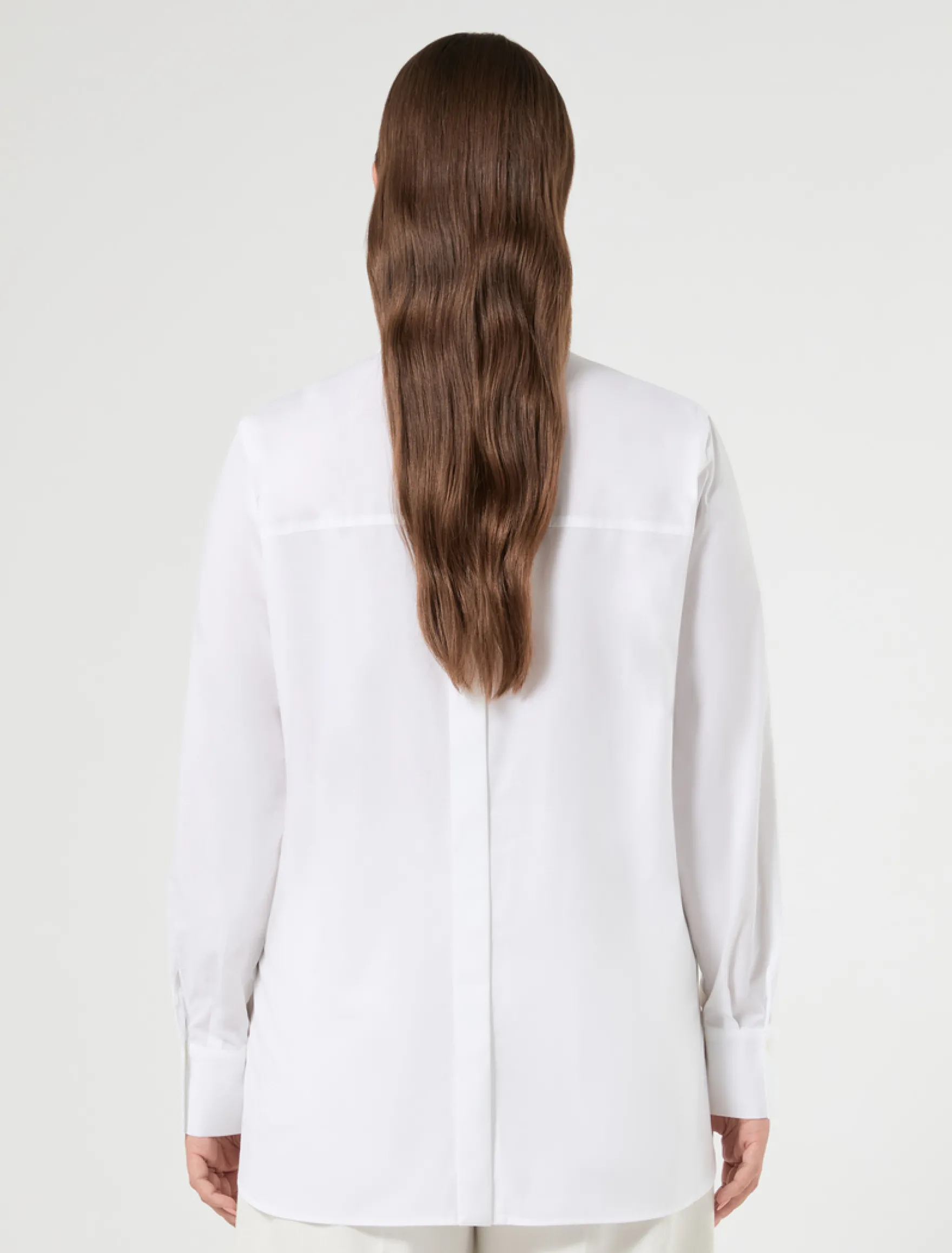 Camicia in popeline di cotone - BIANCO OTTICO