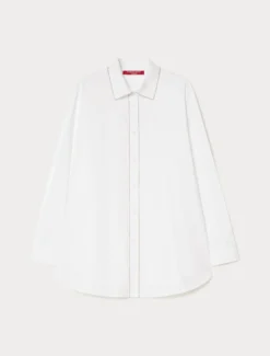 Camicia in popeline di cotone - BIANCO OTTICO