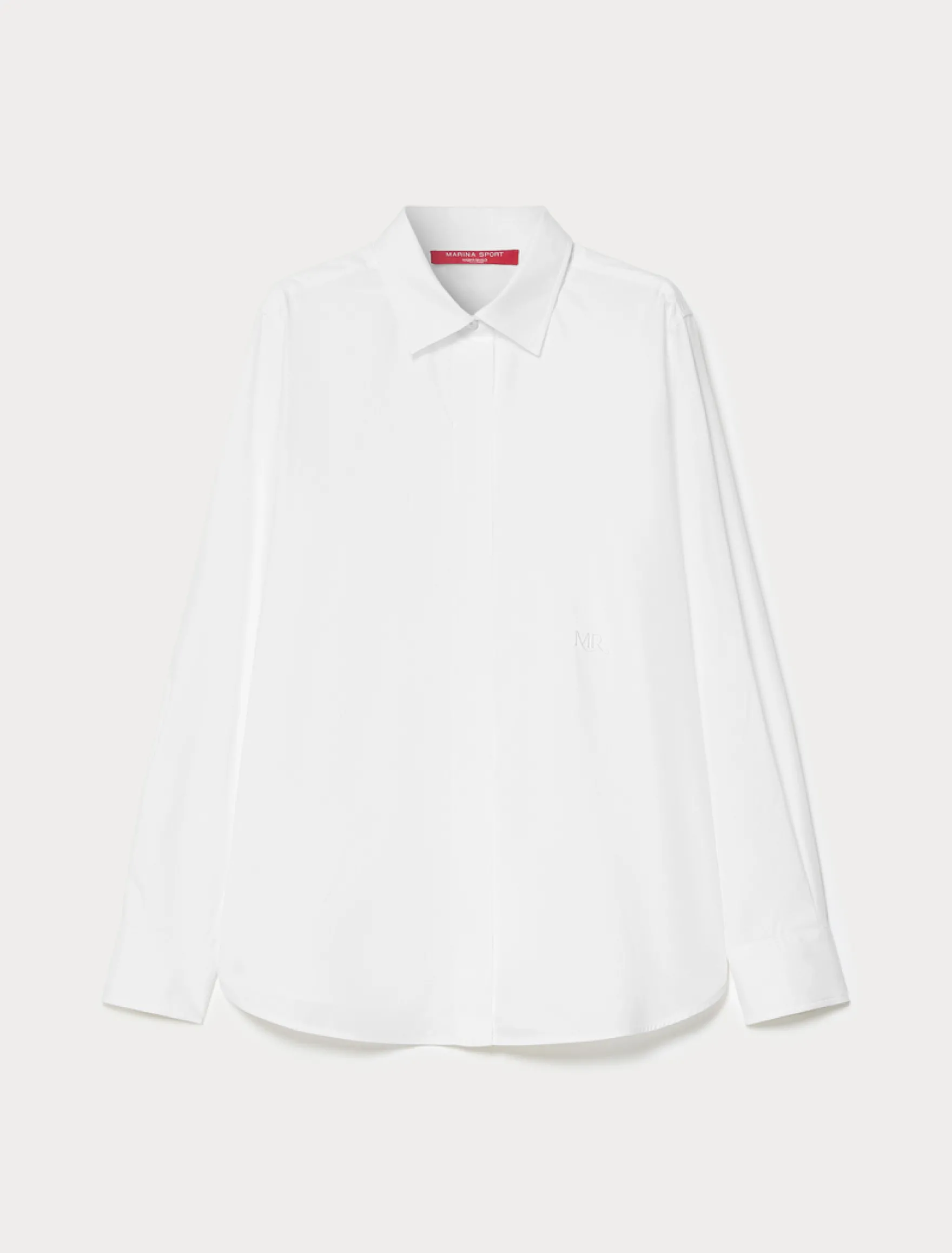 Camicia in popeline di cotone - BIANCO OTTICO