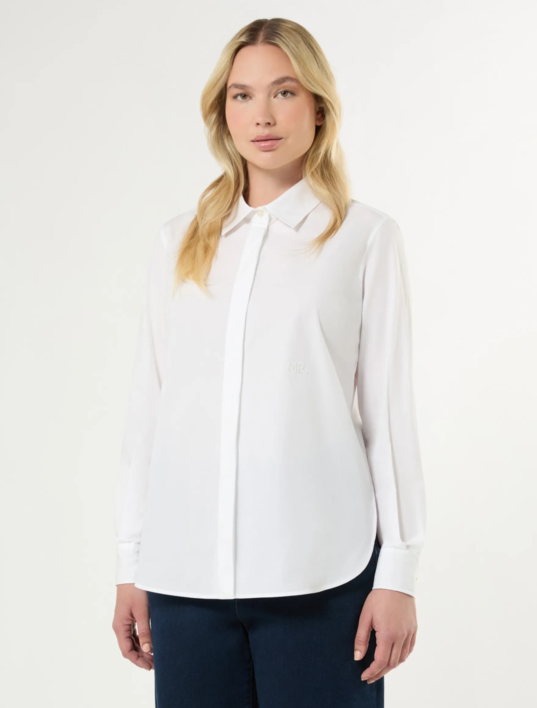 Camicia in popeline di cotone - BIANCO OTTICO