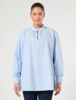 Camicia in popeline di cotone - BIANCO OTTICO