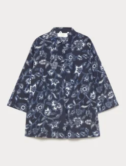 Camicia in popeline di cotone - BLU