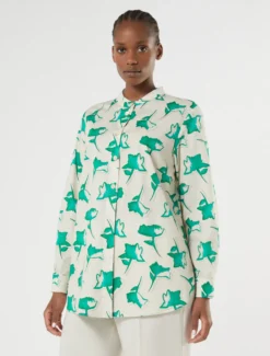 Camicia in popeline di cotone - ECRU
