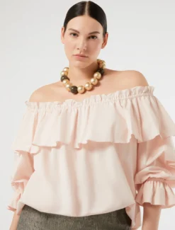 Camicia in popeline di cotone - ROSA
