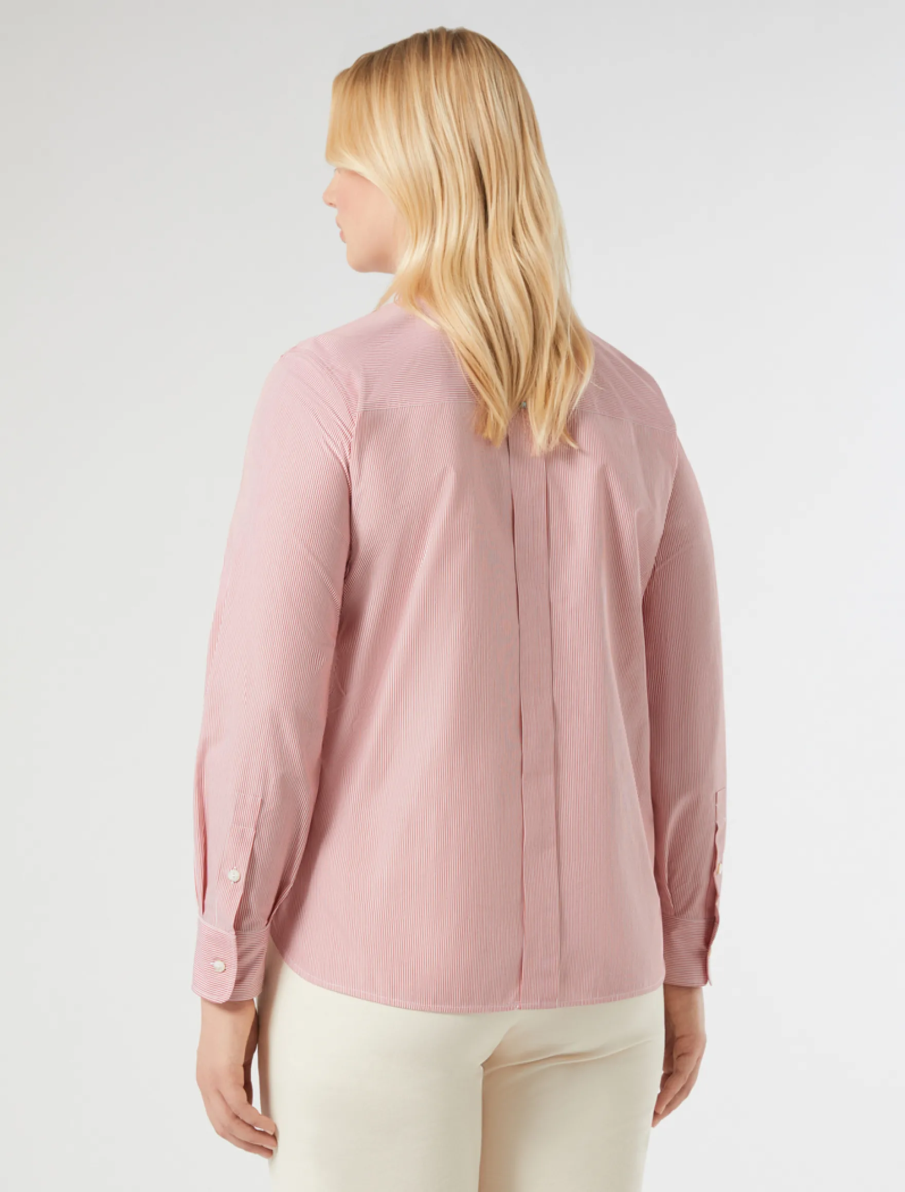 Camicia in popeline di cotone - ROSA