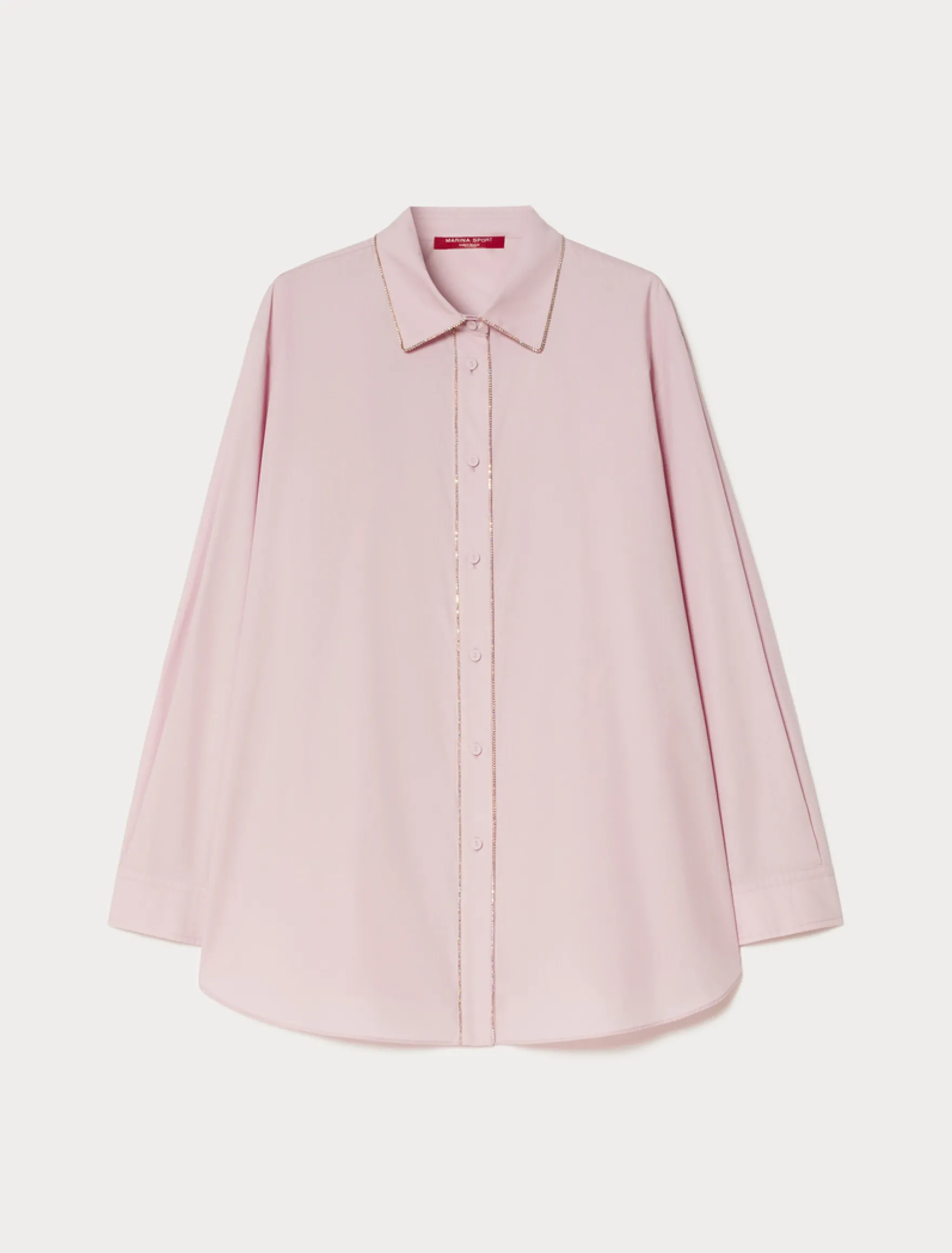 Camicia in popeline di cotone - ROSA