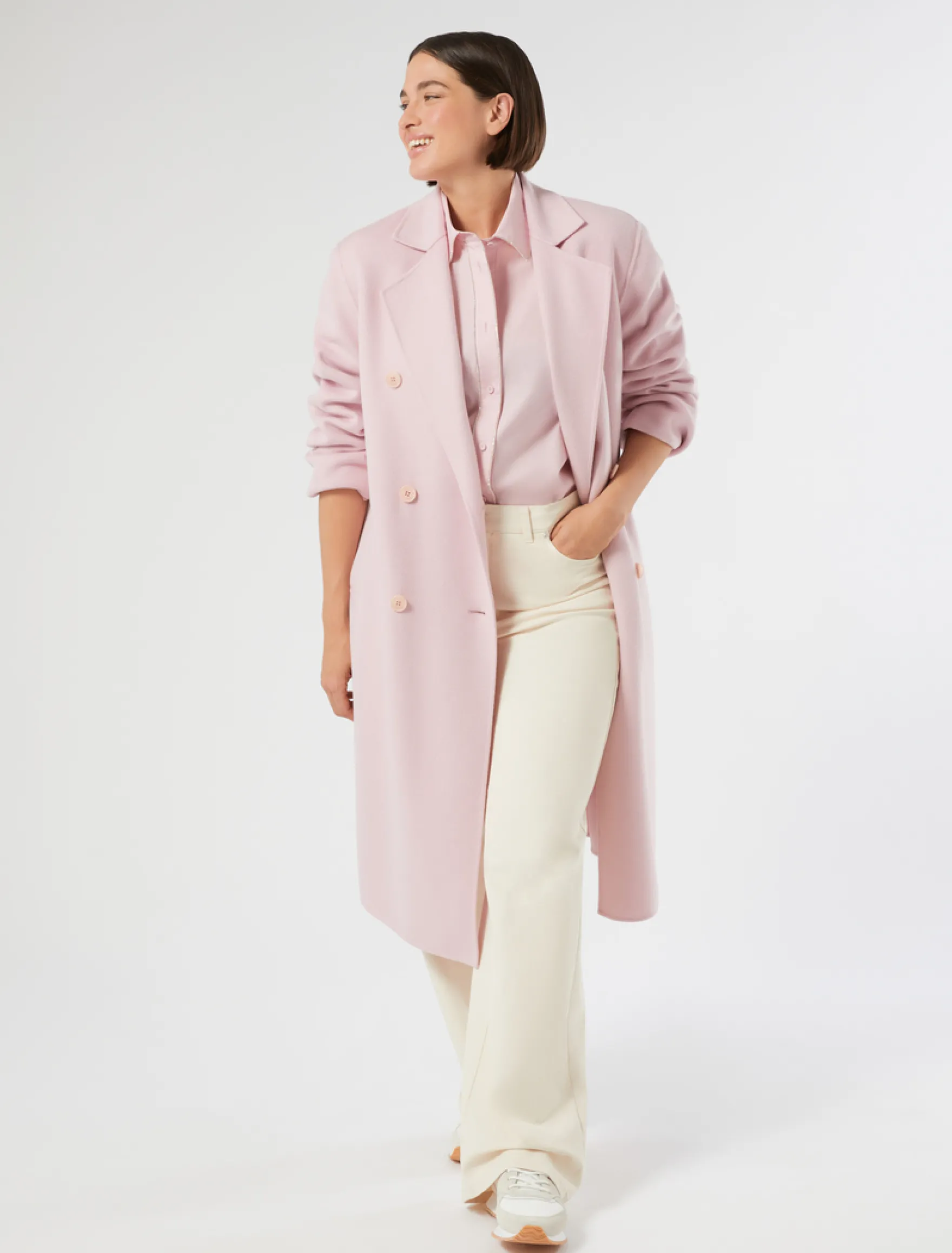 Camicia in popeline di cotone - ROSA
