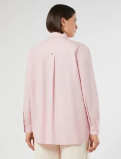 Camicia in popeline di cotone - ROSA