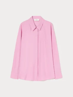 Camicia in popeline di cotone - ROSA