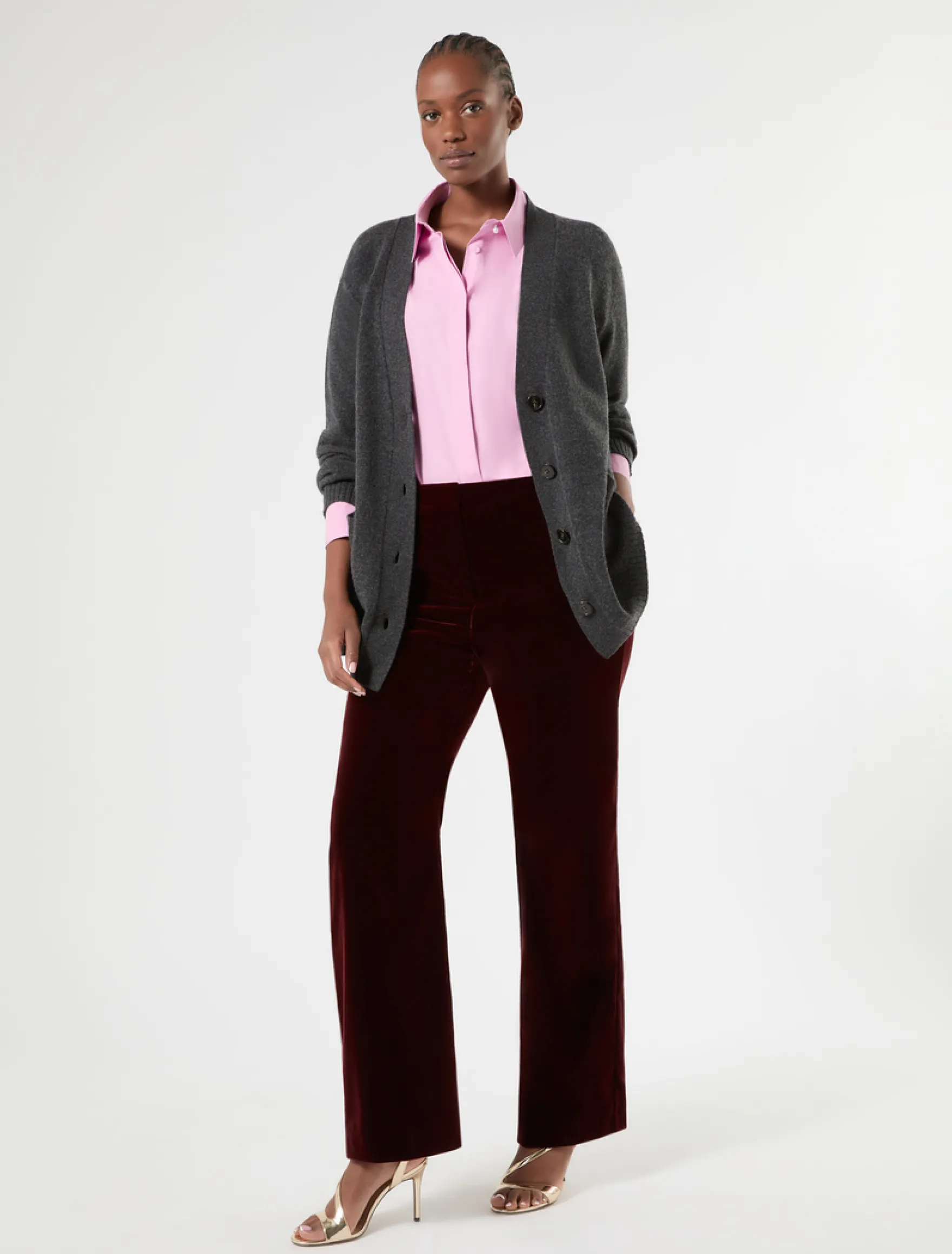 Camicia in popeline di cotone - ROSA