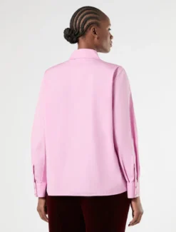 Camicia in popeline di cotone - ROSA