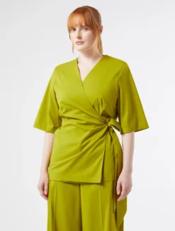 Camicia in popeline di cotone - VERDE OLIVA