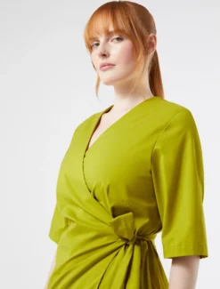 Camicia in popeline di cotone - VERDE OLIVA