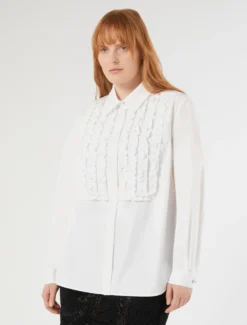 Camicia in popeline di cotone organico - BIANCO OTTICO