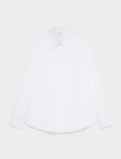 Camicia in popeline jacquard - BIANCO OTTICO