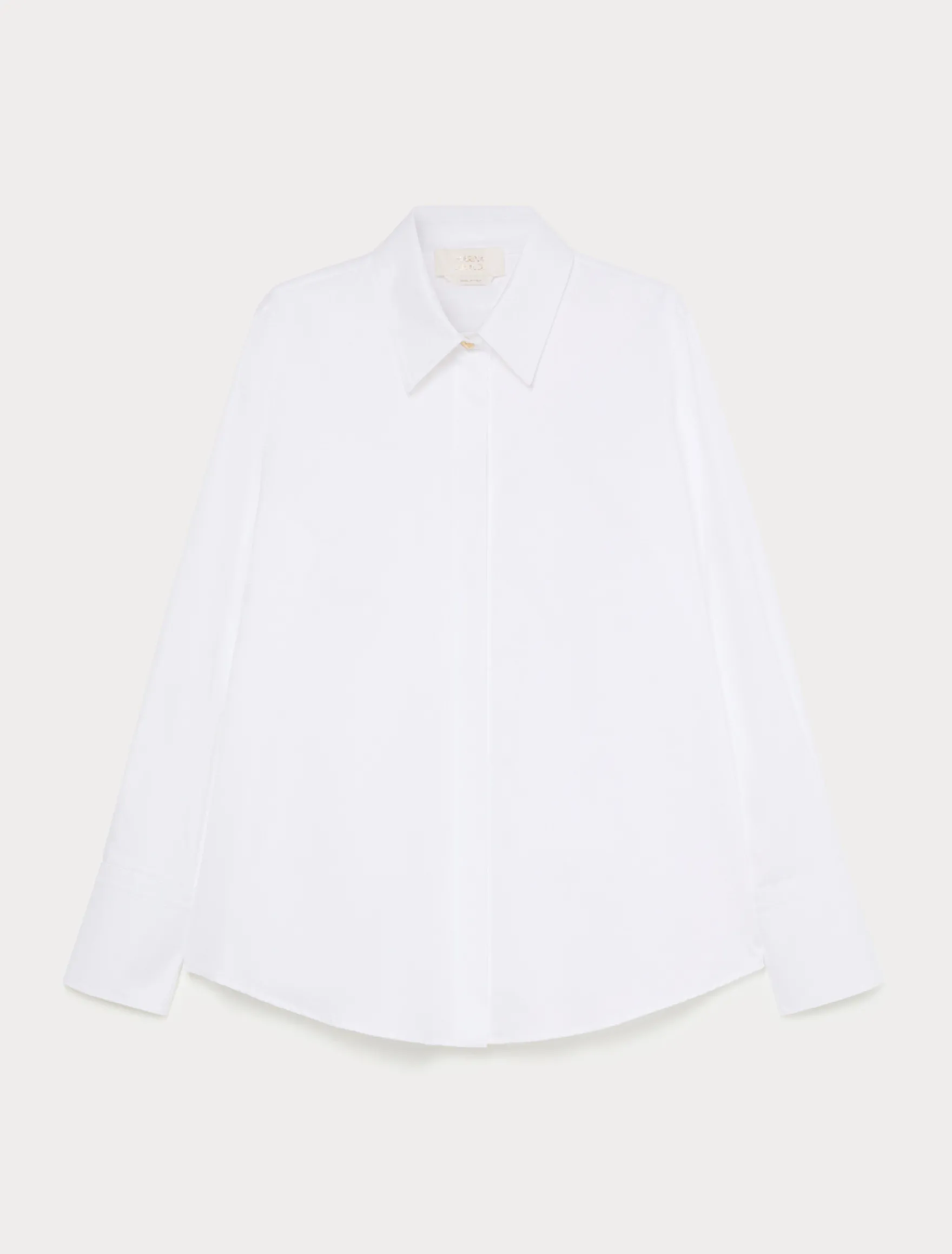 Camicia in popeline jacquard - BIANCO OTTICO