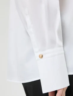 Camicia in popeline jacquard - BIANCO OTTICO