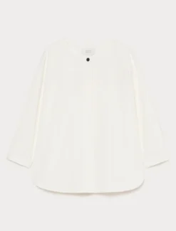 Camicia in tela di cotone - AVORIO
